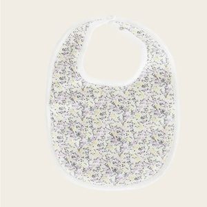 Jamie Kay Floral Bib - White, Purple, Yellow